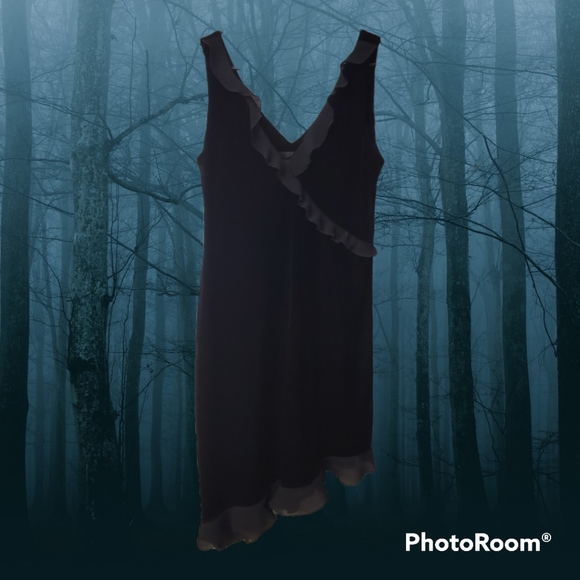 Velvet Asymmetrical Dress - Picture 1 of 2